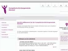Tablet Screenshot of kirche-rohrdorf.de